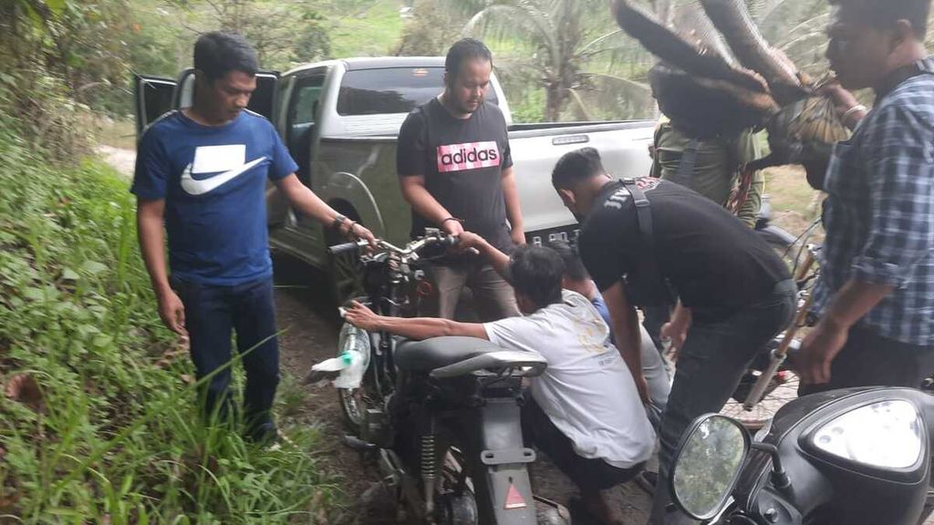Tim gabungan Polres Pasaman dan BKSDA Sumatera Barat menangkap pelaku perdagangan satwa dilindungi di Nagari Silayang, Kecamatan Mapat Tunggul, Pasaman, Selasa (27/9/2022).