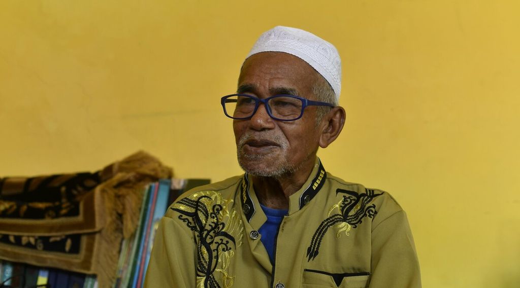 H Abu Ubaedah, pengasuh Pondok Pesantren Mutiara Bangsa Sebatik, Kabupaten Nunukan, Kalimantan Utara, Sabtu (16/7/2022). 