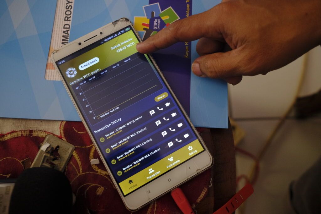 Tampilan aplikasi WinCash Wallet milik Gatuk Indarto yang telah nonaktif saat diakses pada Rabu (1/12/2021). Aplikasi itu adalah dompet digital tempat aset kripto WinCash Coin ditransaksikan.