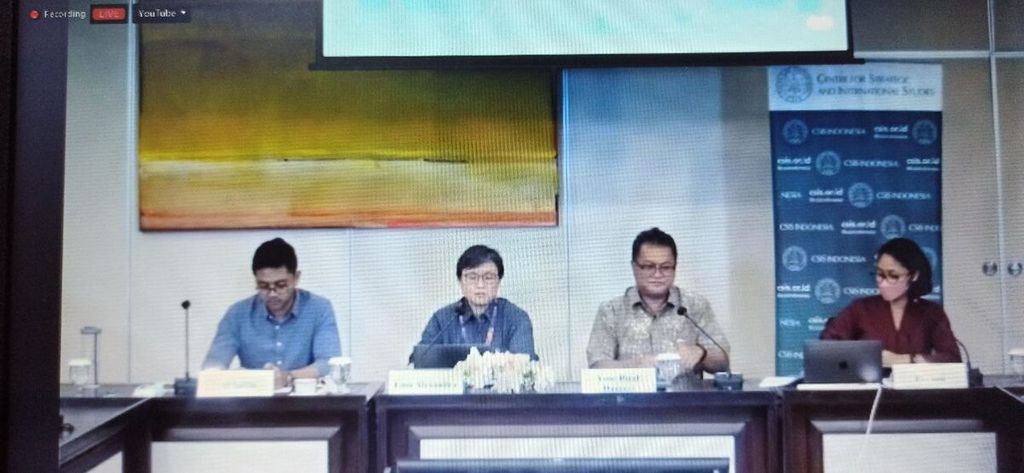 Tim Collective Violence Early Warning (CVEW) Centre for Strategic and International Studies (CSIS) meluncurkan basis data mengenai kekerasan kolektif di Indonesia pada tahun 2021, Rabu (8/6/2022).