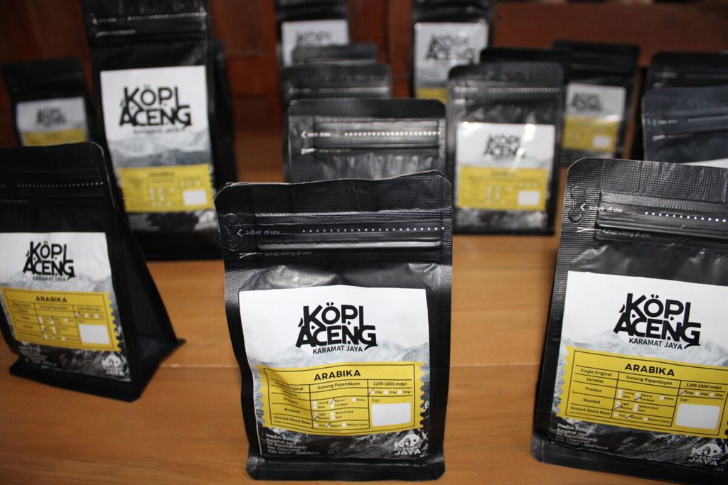 Produk kopi mitra binaan Jamkrindo di garut jabar