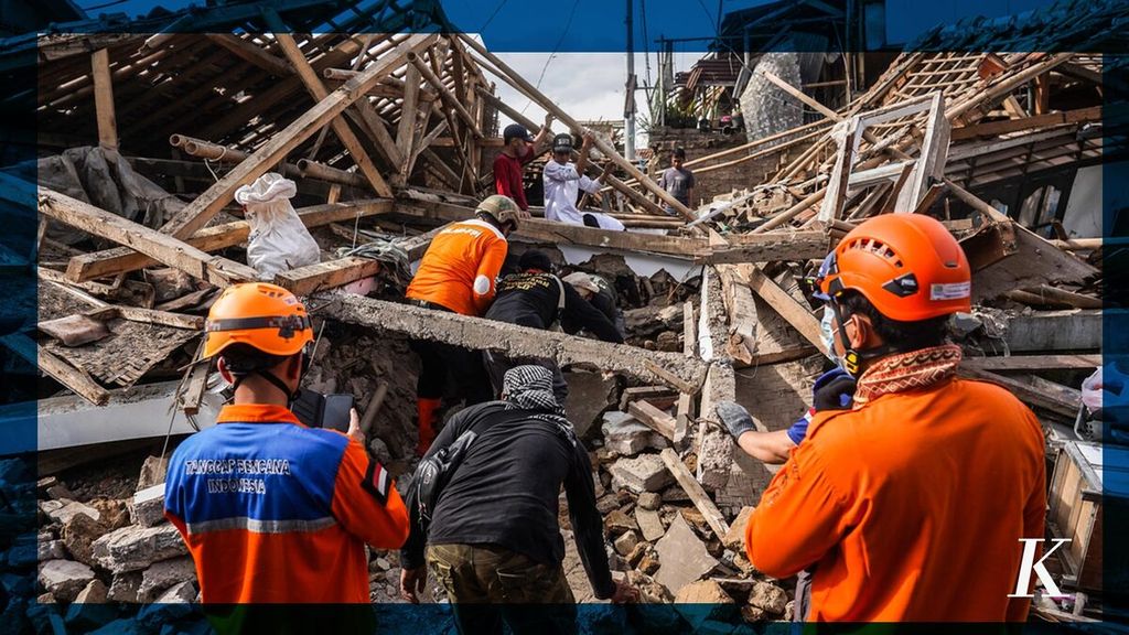 SAR officers on Wednesday (23/11/22) searched for victims who were allegedly still buried under the ruins of buildings due to the earthquake in Cianjur on Monday (21/11/2022). Latest Update, Cianjur Earthquake Death Toll Reaches 268 People.