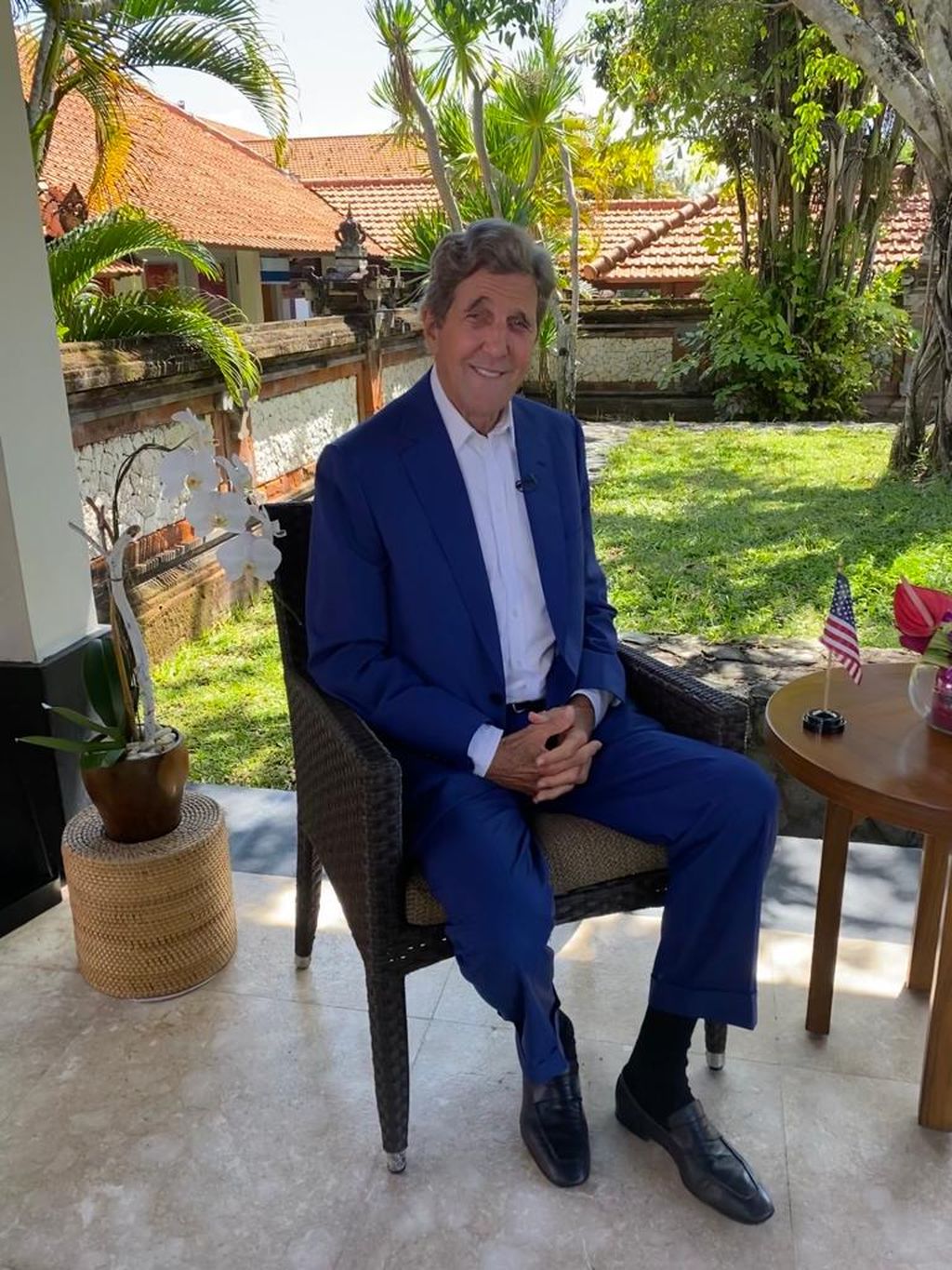 The United States President's Special Envoy for Climate Affairs, John Kerry, while in Nusa Dua, Bali, attended a meeting of the G20 environment ministers on Thursday (1/9/2022).