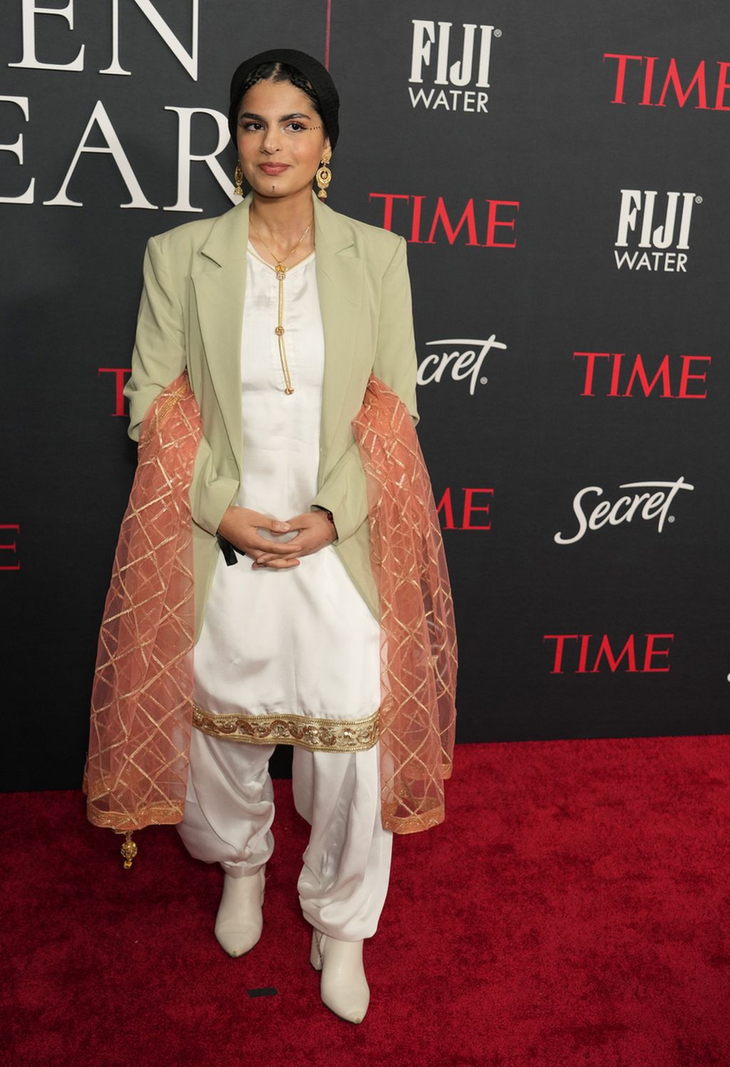 Ayisha Siddiqa saat menghadiri penghargaan Women of the Year di Los Angeles, 8 Maret 2023. 