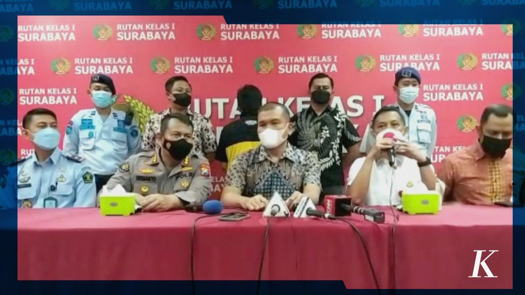 MSA, tersangka kasus pencabulan di pondok pesantren di Jombang, ditahan di sel isolasi Rumah Tahanan Medaeng Kelas 1 Surabaya, Kecamatan Waru, Kabupaten Sidoarjo, Jumat (8/7/2022).