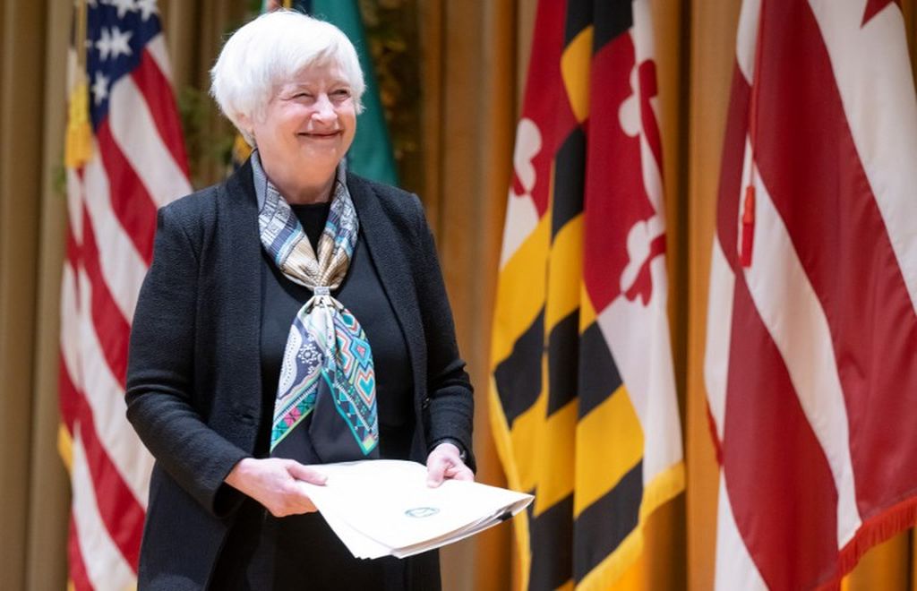 Menteri Perdagangan dan Keuangan AS Janet Yellen. Foto diambil di Lanham, Maryland, 15 September 2022.