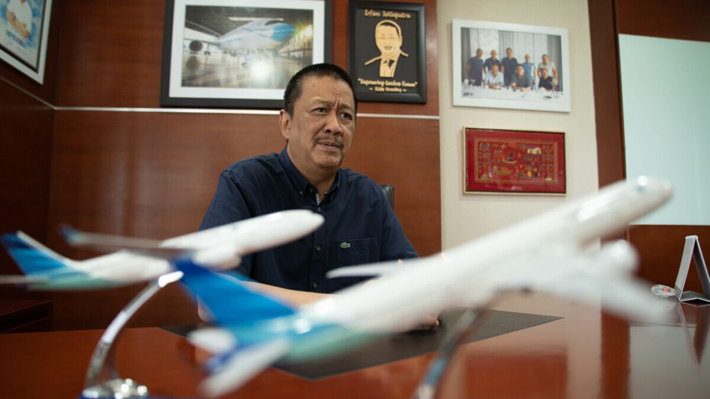 Direktur Utama PT Garuda Indonesia (Persero) Tbk Irfan Setiaputra