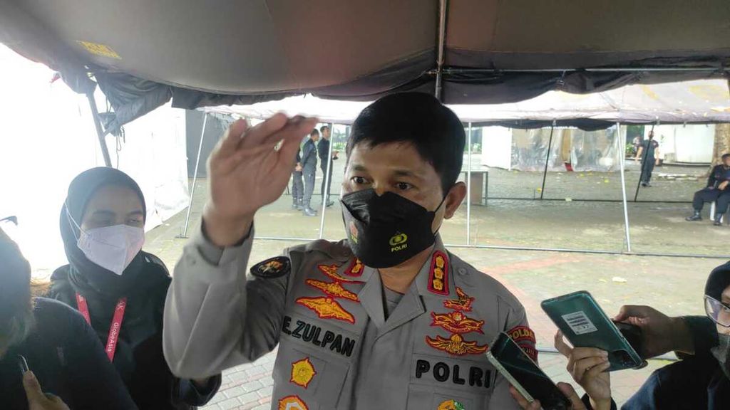 Kepala Bidang Humas Polda Metro Jaya Komisaris Besar Endra Zulpan di Monas, Kamis (21/4/2022).