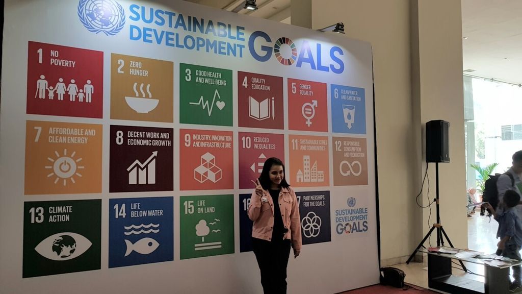 Social Goals Summit 2018 bertemakan Our City: Live/Work/Play menjadi salah satu bagian mewujudkan Tujuan Pembangunan Berkelanjutan 2030. Acara ini dilaksanakan di Museum Nasional, Jakarta, Sabtu (20/10/2018).