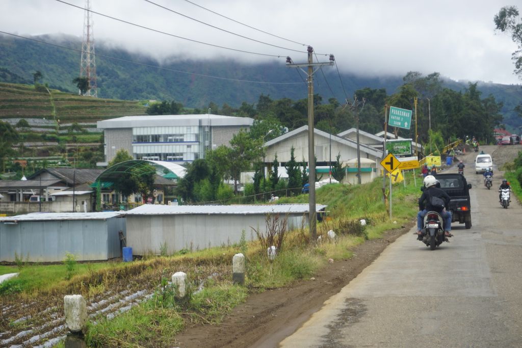 Kompleks PT Geo Dipa Energi Unit Dieng di Desa Karangtengah, Kecamatan Batur, Banjarnegara, Jawa Tengah, Rabu (24/2/2021).