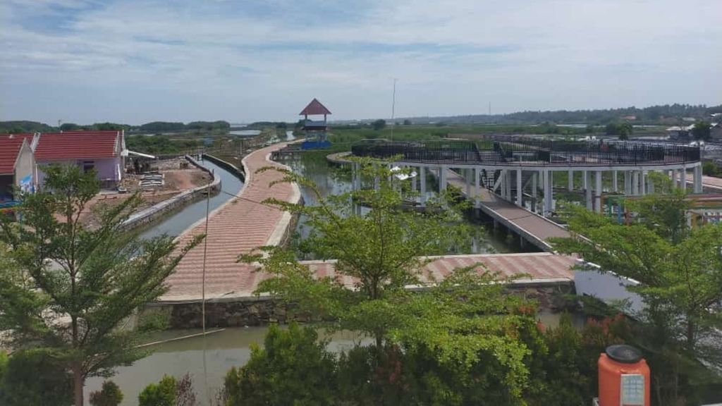 Kawasan Ketapang Urban Aquaculture di Desa Ketapang, Kecamatan Mauk, Kabupaten Tangerang, Banten.