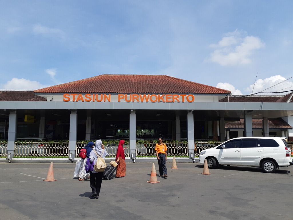 Stasiun Purwokerto, Selasa (16/4/2019).