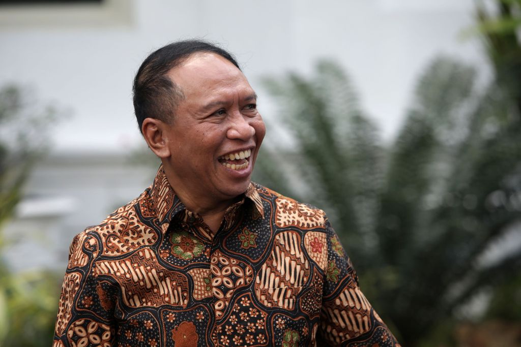 Wakil Ketua PSSI yang juga Menteri Pemuda dan Olah Raga Zainudin Amali difoto seusai bertemu Presiden Joko Widodo di Istana Kepresidenan, Jakarta, Senin (20/2/2023). Zainudin Amali telah mundur dari jabarab Menpora untuk fokus mengurusi sepak bola. 