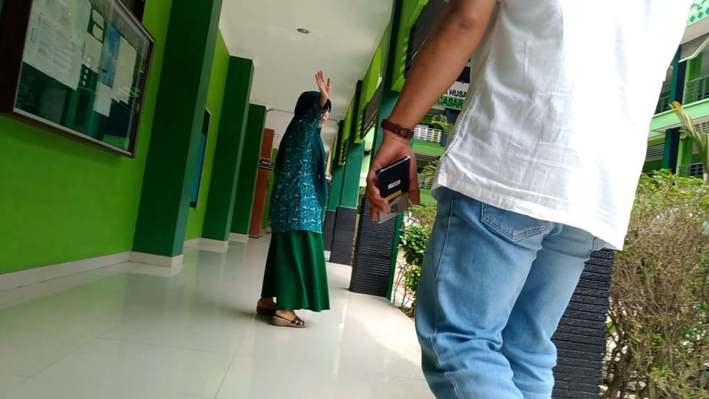 Dosen Universitas Islam Sumatera Utara, HF, menolak dimintai keterangan mengenai jurnalnya, 21 Januari 2023 