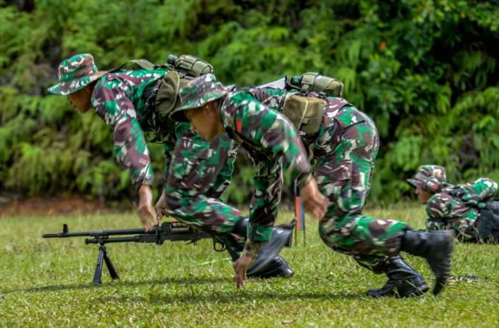 Kontingen TNI AD bertanding dalam lomba menembak AARM ke-28 di Melaka, Malaysia, November 2018. 