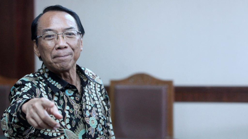 Terpidana kasus korupsi Jero Wacik hadir dan menjalani sidang peninjauan kembali (PK) di Pengadilan Negeri Jakarta Pusat, Jakarta, Senin (23/7/2018). 
