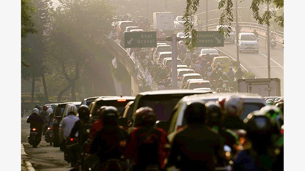 ILUSTRASI: Polusi udara di Jakarta
