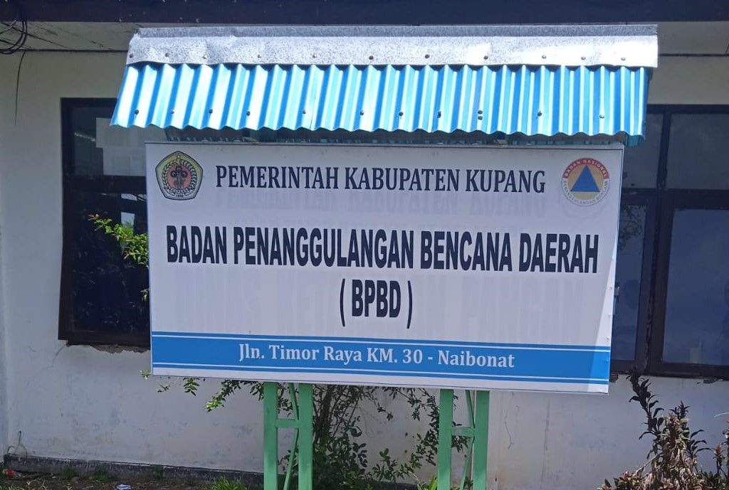 Kantor BPBD Kabupaten Kupang, Jumat (2/12/2022).