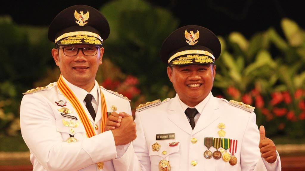 Gubernur dan Wakil Gubernur Jawa Barat Ridwan Kamil-Uu Ruzhanul Ulum