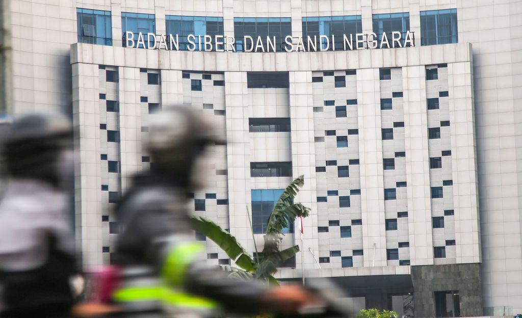 Kantor baru BSSN di Bojongsari, Depok, Jawa Barat, Jumat (29/10/2021). Peretasan situs Pusat Malware Nasional milik BSSN kembali memperlihatkan begitu mudahnya sistem keamanan siber instansi pemerintah diterobos peretas. Ironis karena BSSN tulang punggung negara dalam menangkal serangan siber.