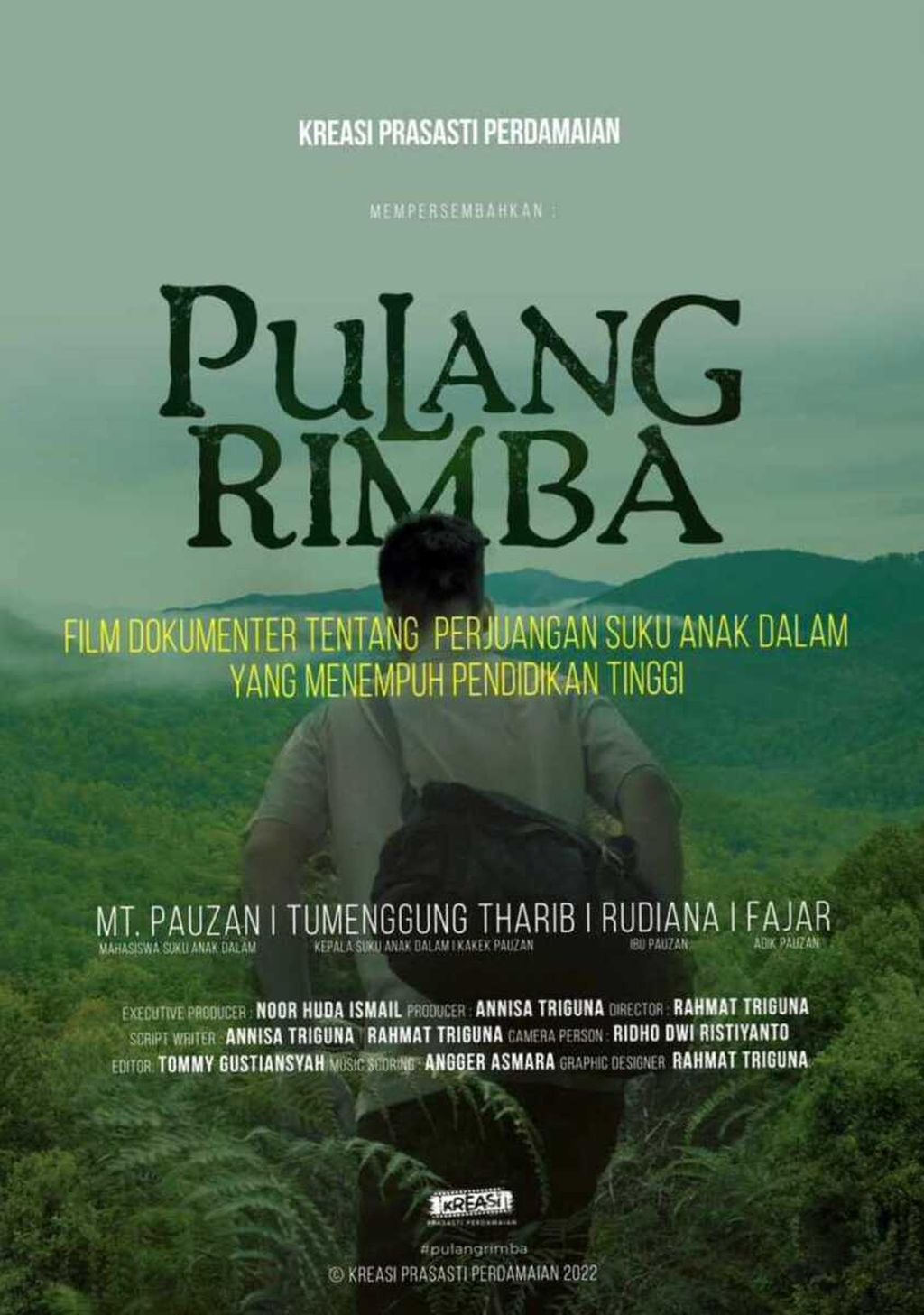 Acara Inklusi Goes to Campus di Universitas Jambi, Jambi, menayangkan film <i>Pulang Rimba </i>yang mengangkat kisah perjuangan anak-anak rimba meraih pendidikan tinggi, Senin (6/3/2023). 
